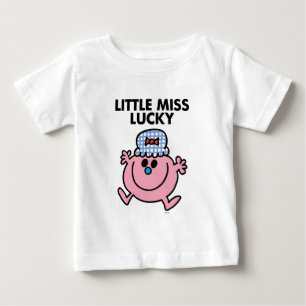 T-shirt Pour Bébé Petite Mlle Lucky Lettres noires