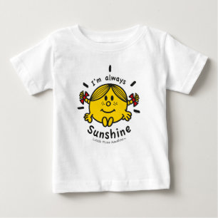 T-shirt Pour Bébé Petite Mlle Sunshine je suis toujours soleil