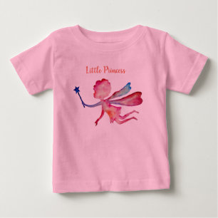 T-shirt Pour Bébé Petite princesse Fairy Tutu Bodysuit, rose
