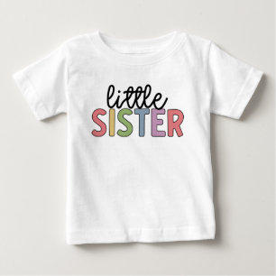 T-shirt Pour Bébé Petite soeur mignonne jumelle frères