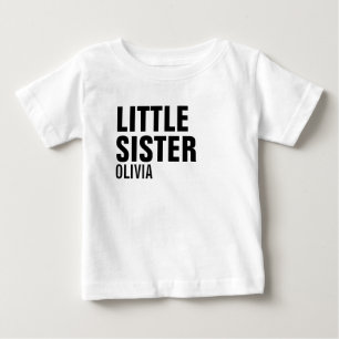 T-shirt Pour Bébé Petite Soeur Personnalisée Baby Romper