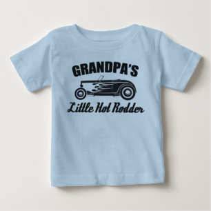 T-shirt Pour Bébé Peu de voiture chaude de petit-enfant de Rodder