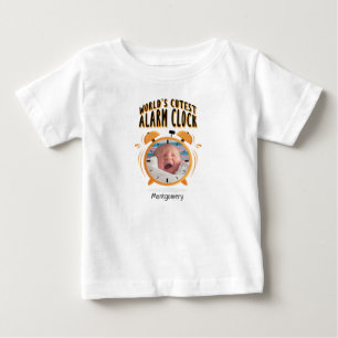 T-shirt Pour Bébé Photo de l'horloge de l'alarme la plus fine du mon