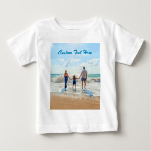 T-shirt Pour Bébé Photo personnalisée T-shirt bébé avec votre photo