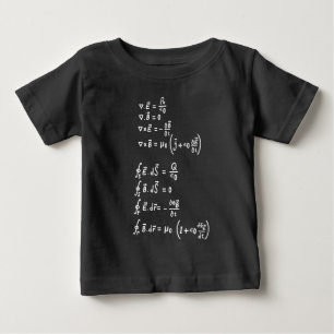 T-shirt Pour Bébé Physique Math Formule Étudiants Enseignant Invitat