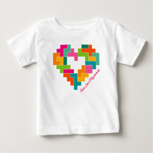 T-shirt Pour Bébé Pièce, Amour & Polyominos Toddler Chemise