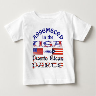 T-shirt Pour Bébé Pièces Portoricaines Avant
