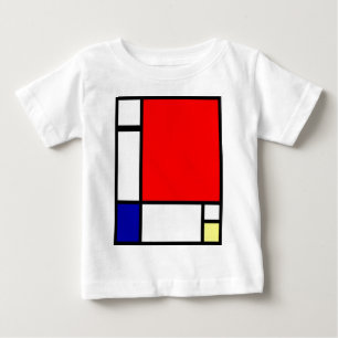 T-shirt Pour Bébé Piet Mondrian - art néo-plastique