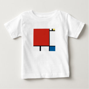 T-shirt Pour Bébé Piet Mondrian - Composition Abstrait géométrique