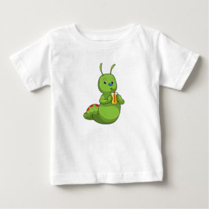 T-shirt Pour Bébé Pilier avec verre de jus d'orange