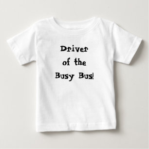 T-shirt Pour Bébé Pilote du devis de bus occupé