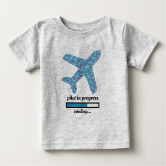 T-shirt Pour Bébé "Pilote en cours" T-shirt bébé de l'avion