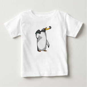 T-shirt Pour Bébé Pingouin à hockey
