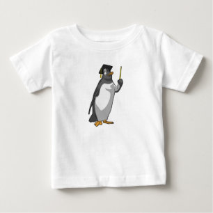 T-shirt Pour Bébé Pingouin as Teacher with Pointer