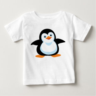 T-shirt Pour Bébé pingouin de bande dessinée