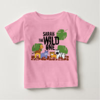 PINK Personnalisé SAUVAGE UN Safari premier annive