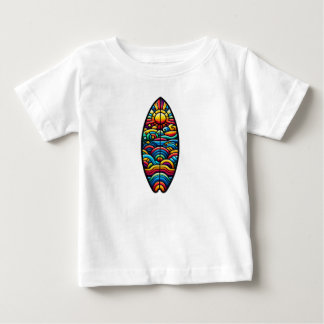T-shirt Pour Bébé Planche de surf colorée