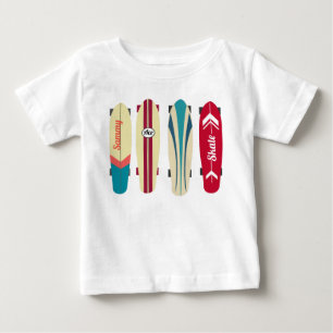 T-shirt Pour Bébé Planches à roulettes Vintages