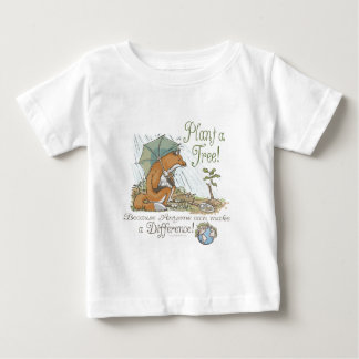 T-shirt Pour Bébé Plantez une vitesse de Fox de jour de la terre