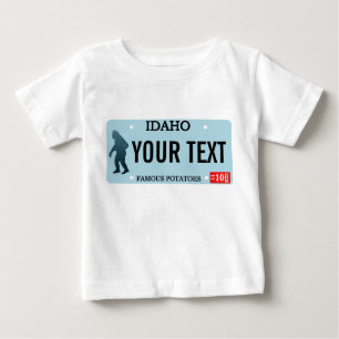T-shirt Pour Bébé Plaque de licence Idaho Sasquatch
