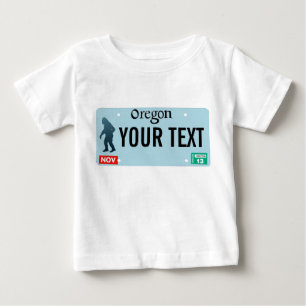 T-shirt Pour Bébé Plaque de licence Oregon Sasquatch