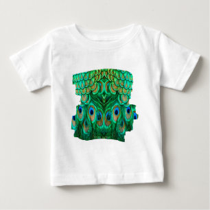 T-shirt Pour Bébé Plumes de paon glorieuses