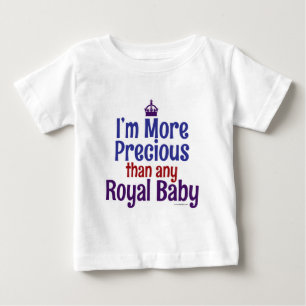T-shirt Pour Bébé Plus Precieux Royal Baby Funny Infant Slogan