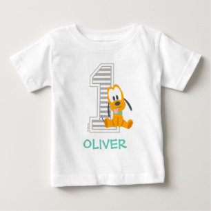 T-shirt Pour Bébé Pluto Premier anniversaire personnalisé