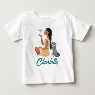 T-shirt Pour Bébé Pocahontas et ses amis - Amitié forestière