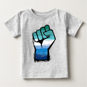 T-shirt Pour Bébé Poing de fierté masculine gay
