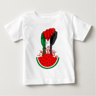 T-shirt Pour Bébé Poing de résistance palestinienne sur le symbole d