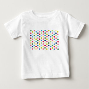 T-shirt Pour Bébé Pois arc-en-ciel