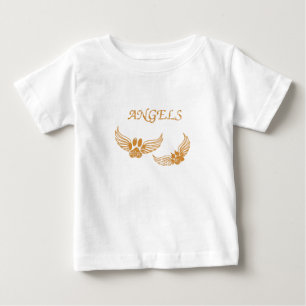 T-shirt Pour Bébé Pois de animal de compagnie angélique en détresse