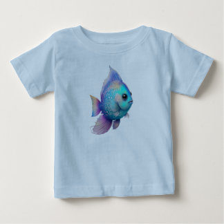 T-shirt Pour Bébé Poisson Couleurs Cristal