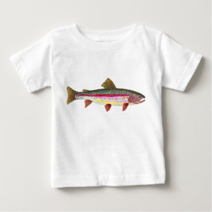 T-shirt Pour Bébé Poisson de truite arc-en-ciel