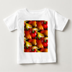 T-shirt Pour Bébé Poivrons rouges et jaunes