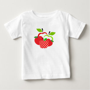 T-shirt Pour Bébé Pommes rouges et vertes