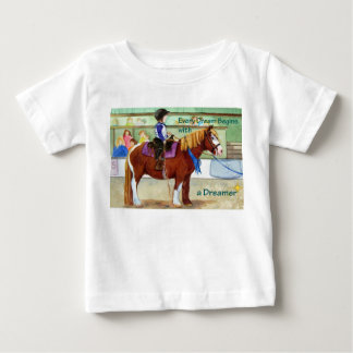 T-shirt Pour Bébé Pony de ruban bleu