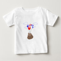 Poo Emoji Voler Avec Ballons