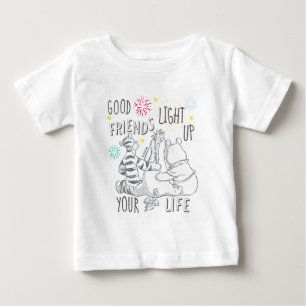 T-shirt Pour Bébé Pooh et Pals  Des amis éclairent votre vie