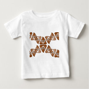 T-shirt Pour Bébé poop emojis