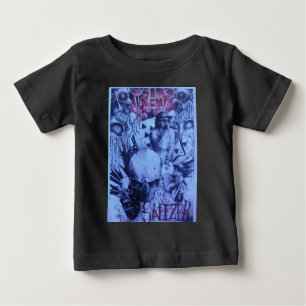 T-shirt Pour Bébé Pop Musicians Blue Purple Art Imprimer