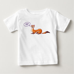 T-shirt Pour Bébé POP PREND LE WEASEL par Jeff Willis Art