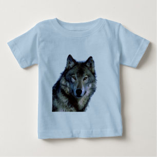 T-shirt Pour Bébé Portrait Wolf