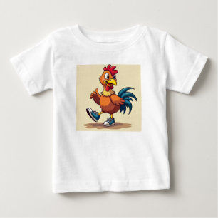 T-shirt Pour Bébé Poulet sportif