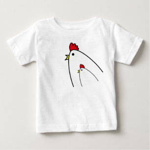 T-shirt Pour Bébé Poulets