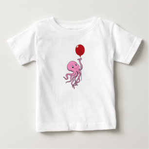 T-shirt Pour Bébé poulpe avec ballon