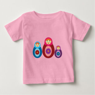 T-shirt Pour Bébé Poupées de Matryoshka
