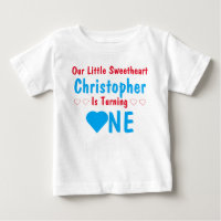 T-shirt pour bébé pour le 1er anniversaire de Peti