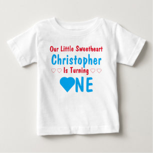 T-shirt pour bébé pour le 1er anniversaire de Peti